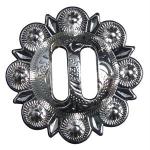 HILASON Western Screw Back Concho 1.5 In Slotted Bright Silver Saddle Cowgirl | Belt Conchos