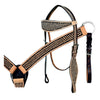 HILASON Western Horse Headstall Breast Collar Set Tack Genuine American Leather | For Horses Headstalls