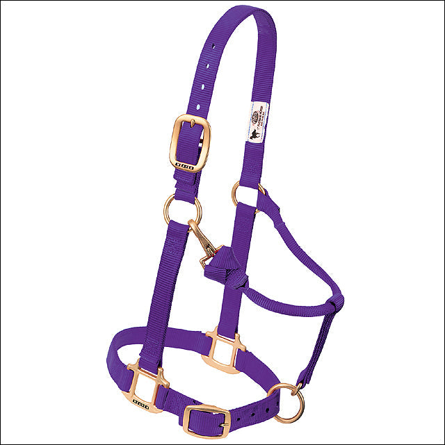 Purple Weaver Original Adjustable Chin Throat Snap Halter 3/4" Suckling
