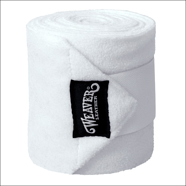 White Weaver Western Tack Polo Horse Leg Wraps Set Of Four