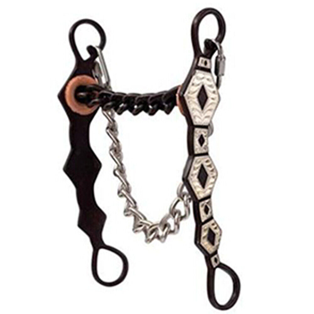 Hilason Western Horse Tack Stainless Steel Antique Brown Bit