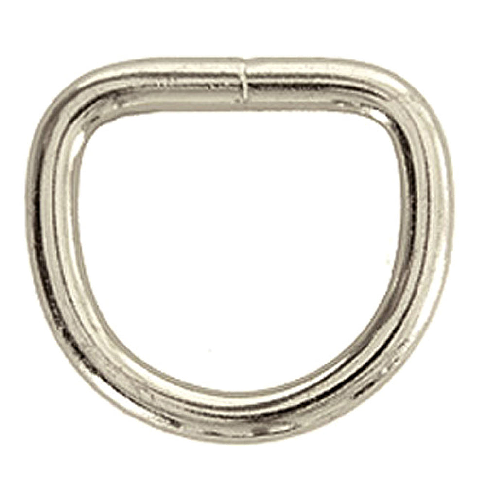 Hilason Western Horse Tack Welded Wire Dee Ring Nickel Plated