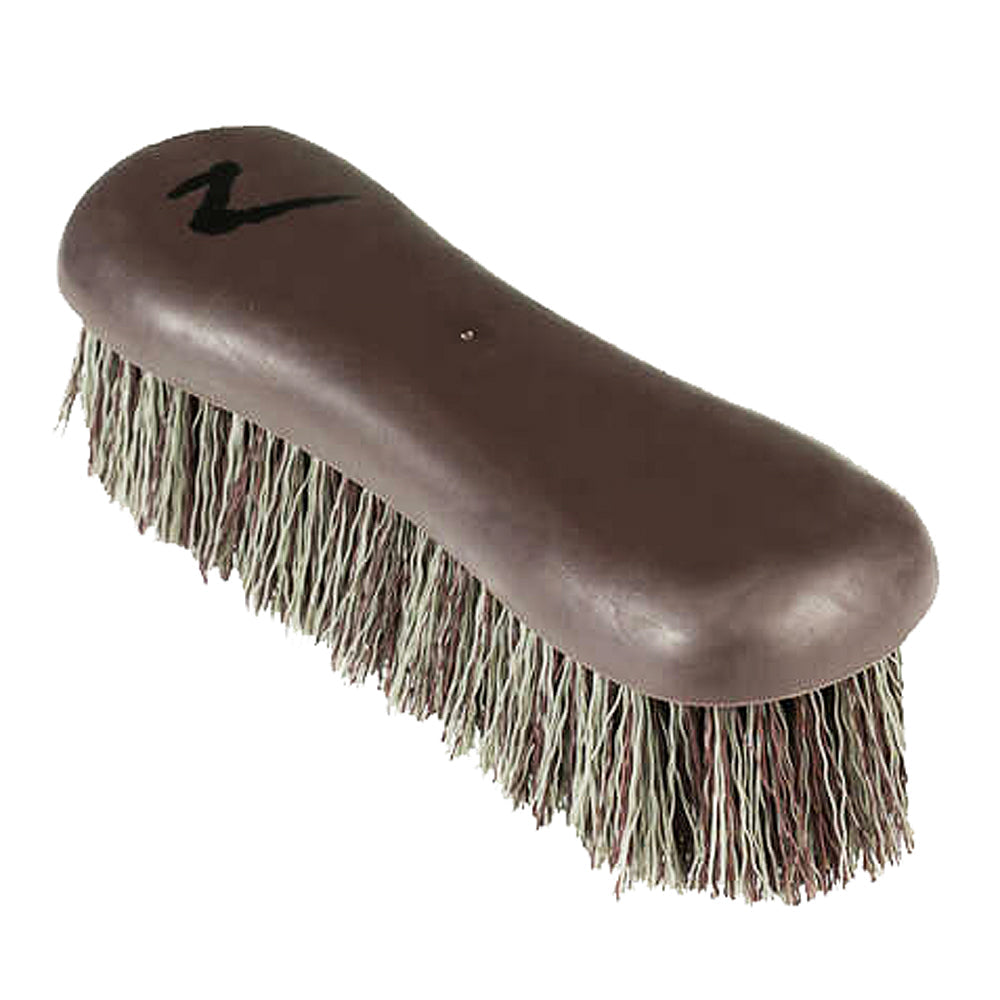 Horze Western Horse Soft Grip Dandy Brush Short Bristle Brown