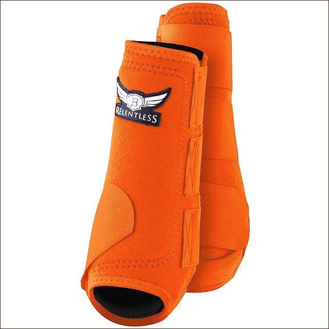 Medium Cactus Ropes Relentless All Around Horse Leg Sport Boot 4 Pack Orange