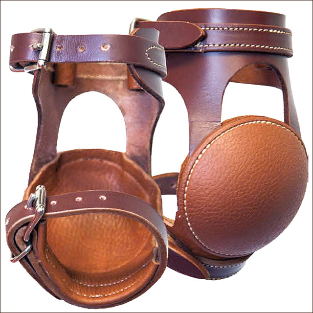 Cactus Ropes Western Relentless Leather Horse Leg Skid Boot With Buckle