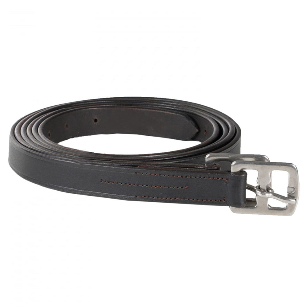 Horze Classic Stirrup Leathers Durable and Secure for Equestrian Riding Dark Brown