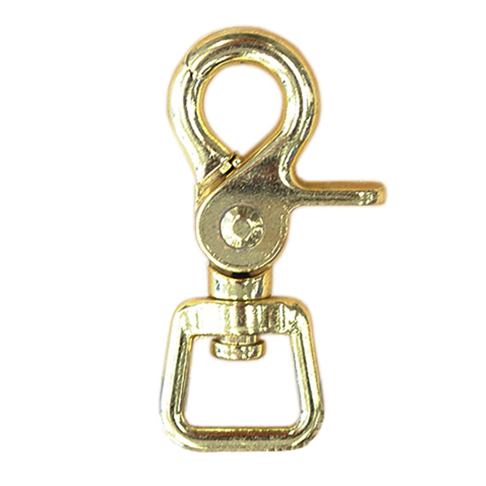 Hilason 5/8" Solid Brass Trigger Snap | Square Eye Horse Tack Hardware