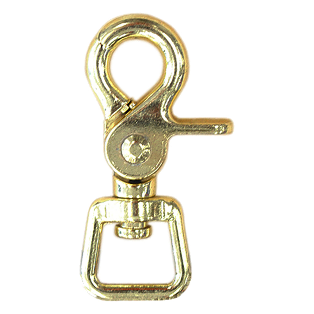 Hilason 5/8" Solid Brass Trigger Snap | Square Eye Horse Tack Hardware