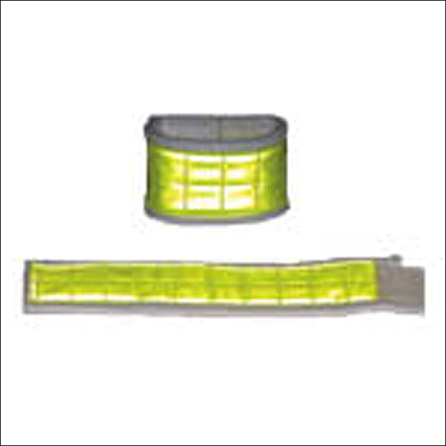 Hilason Western Horse Tack Reflective Felt Leg Ankle Wrap White W/ Yellow