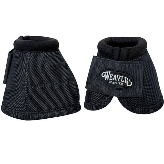 Large Weaver 2520D Ballistic Nylon No Turn Horse Leg Bell Boots Pair Black