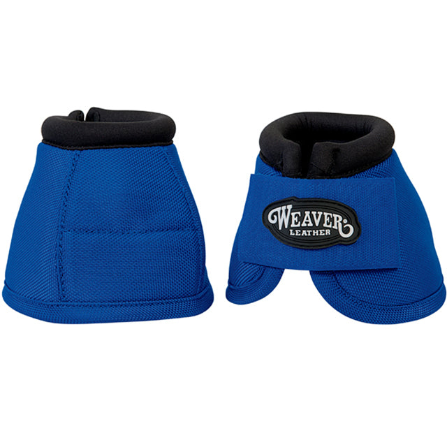 Large Weaver 2520D Ballistic Nylon No Turn Horse Leg Bell Boots Pair Blue