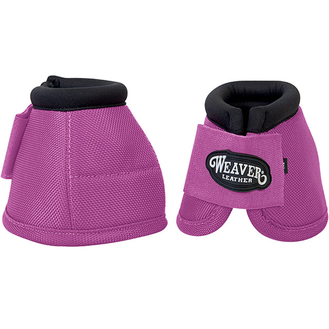Small Weaver 2520D Ballistic Nylon No Turn Horse Leg Bell Boots Pair Pink