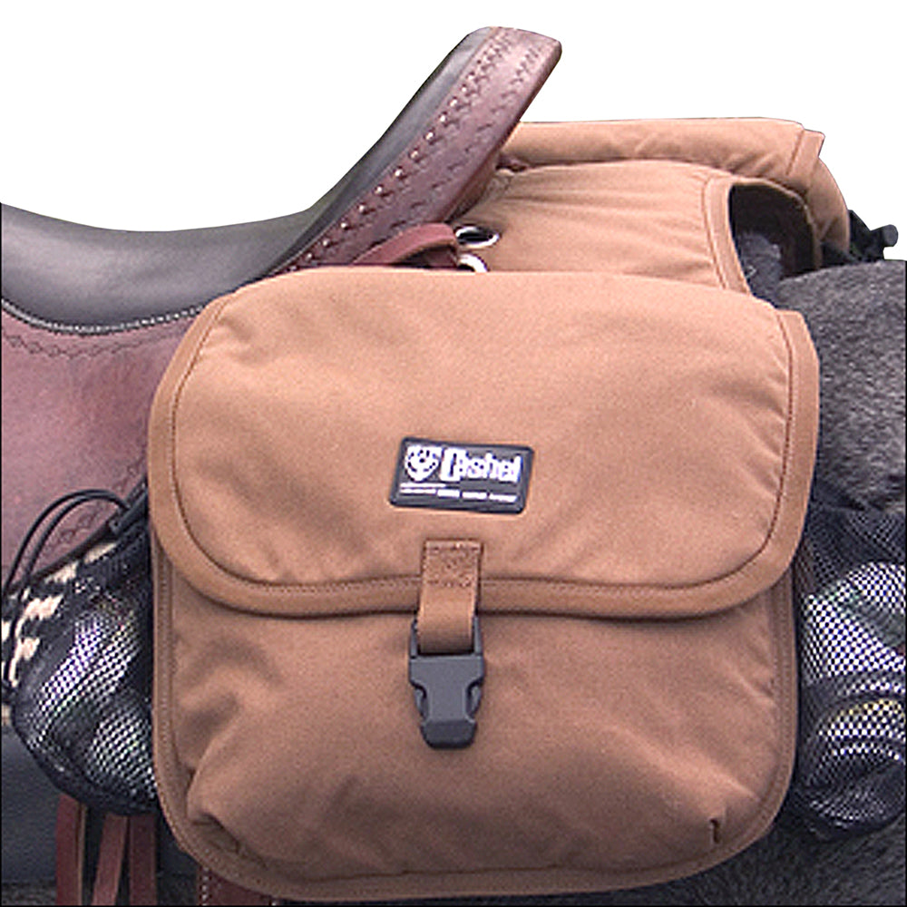 Classic Equine Horse Tack Deluxe Plus Cantle Bag W/ Padded Pocket Brown