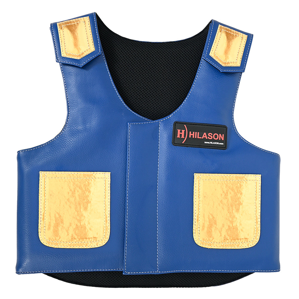 Hilason Kids Junior Youth Bull Riding Pro Rodeo Leather Protective Vest