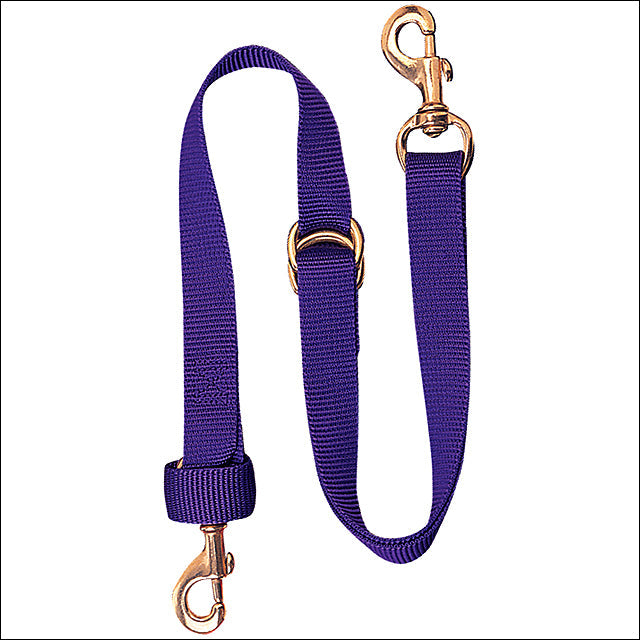 1X40 Weaver Horse Tack Deluxe Nylon Tie Down Strap W/ Brass Snap Purple