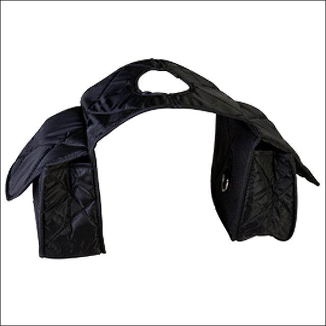 Black Hilason Western Tack Horse Quilt Saddle Horn Pockets Bag