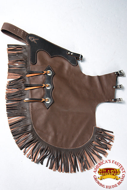 Hilason Hand Picked Bull Riding Chinks Chaps Pro Rodeo Bronc Genuine Leather