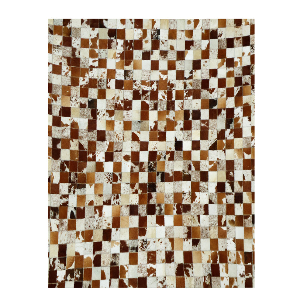 Home Decor Cowhide Hair On Leather Patchwork Area Rugs Carpet
