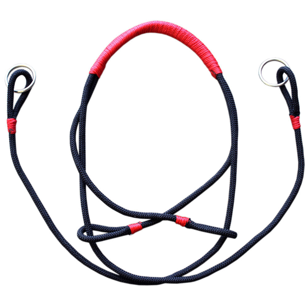 Hilason Bitless Bridle Hackamore Bosal Horsemanship Equestrian Horse Tack Pink