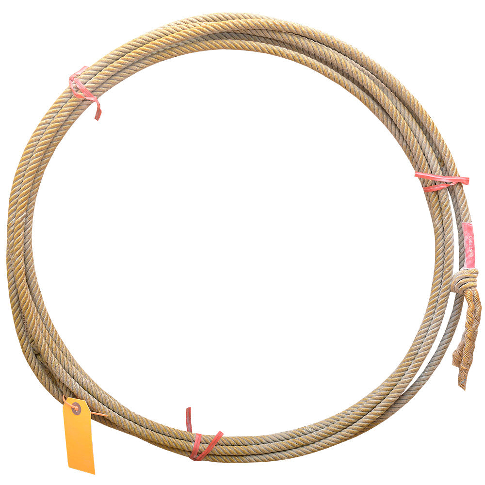 Size 9 Dub Grant 4 Strands Poly Durable Stretch Calf Rope Right Hand Gold