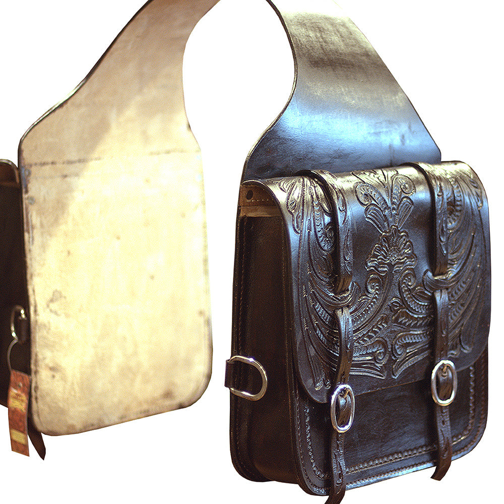 12 X 11 X 3.5 In Horse Western Saddle Bag Leather Cowboy Trail Hilason