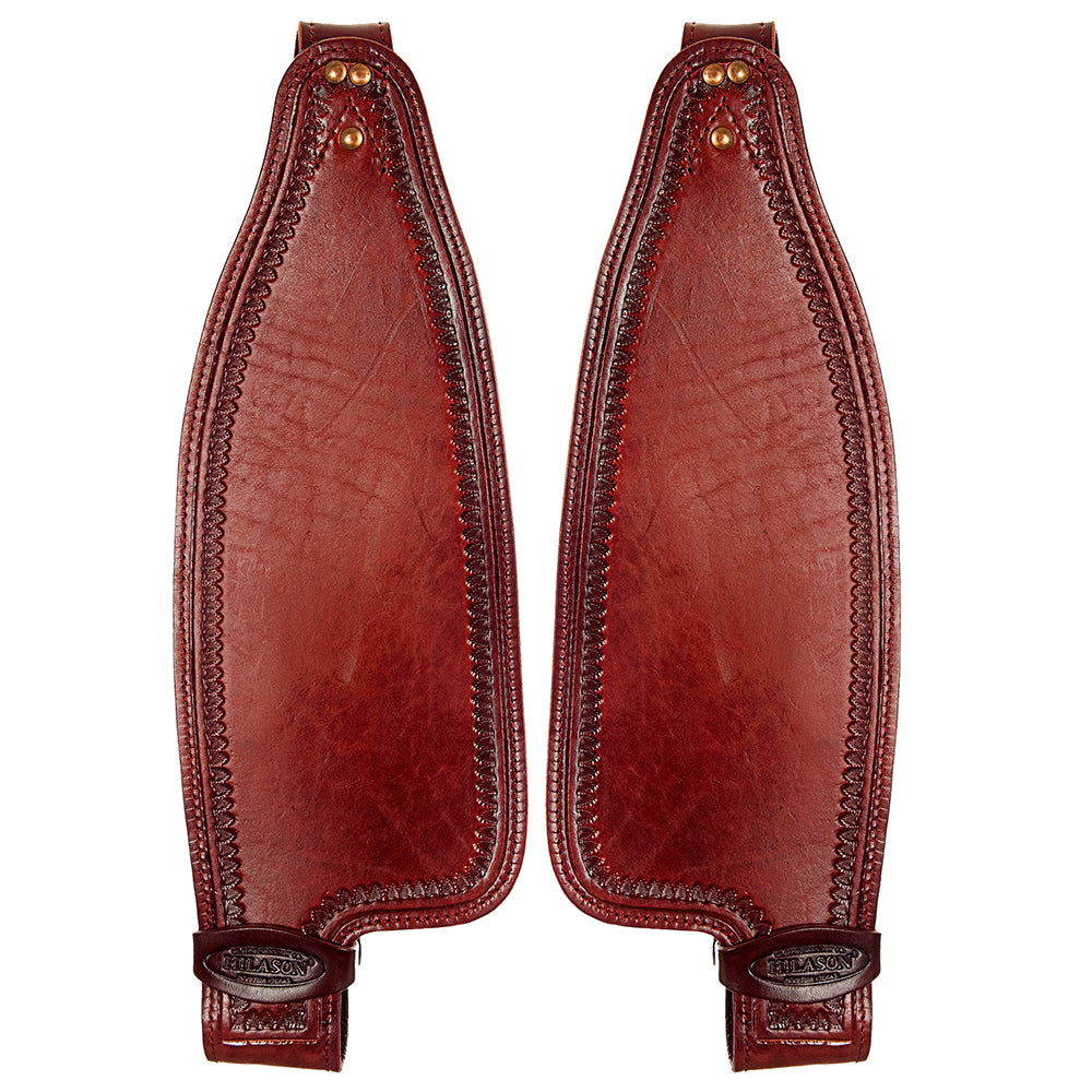 HILASON Leather Saddle Replacement Fender Pair with Hobble Straps Adult Mahogany | Leather Fender | Fender saddles | Saddle Fenders Replacement | Saddle Leather Fender| Fender for Horse Saddle