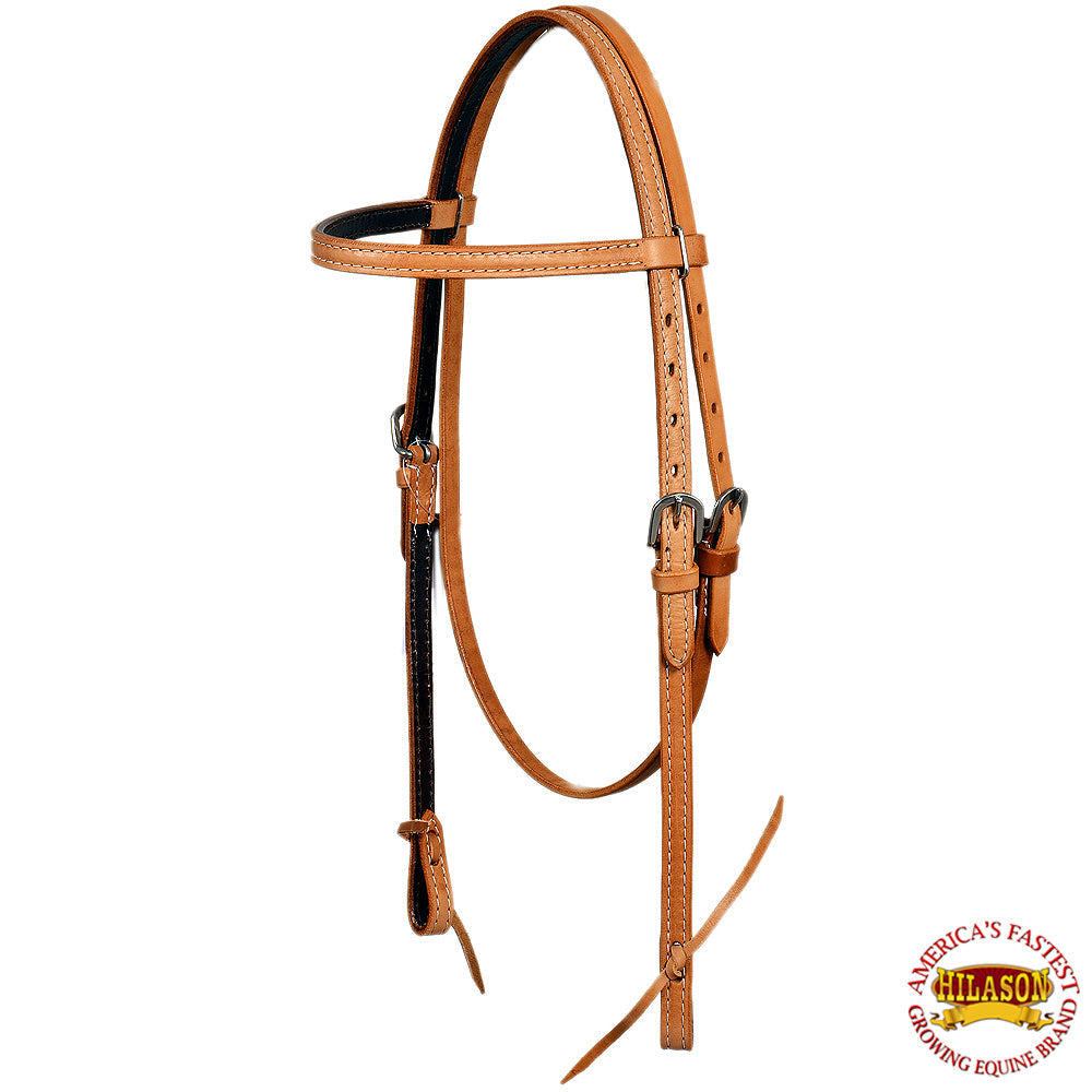 Hilason Western American Leather Horse Bridle Headstall Tan