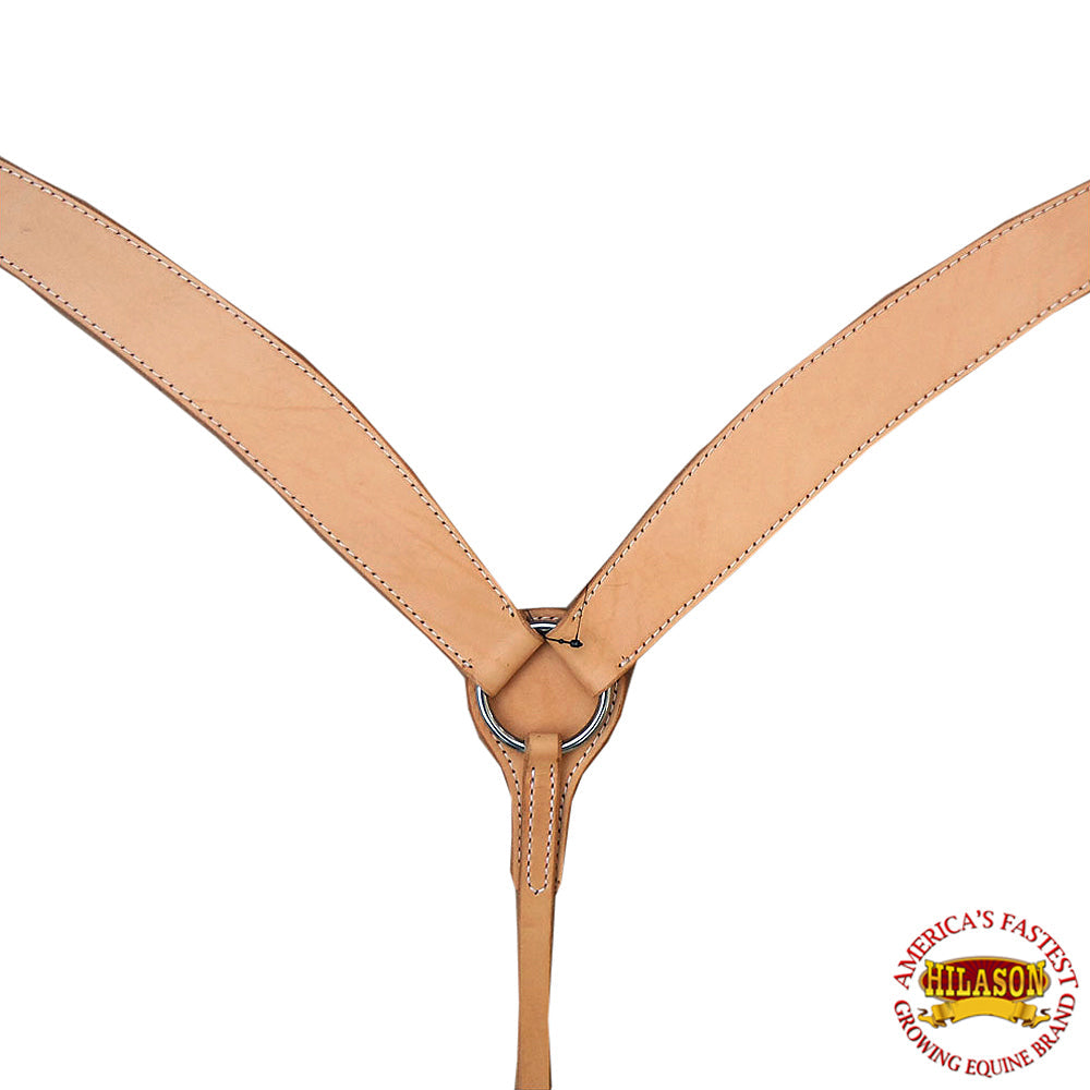Hilason Western American Leather Horse Breast Collar Tan