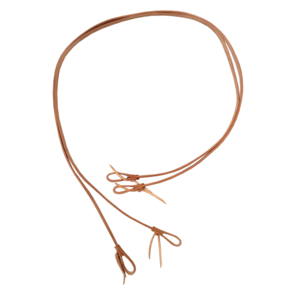 HILASON Western Genuine American Leather Horse Split Reins Tan