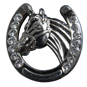 HILASON Horseshoe Silver Concho Saddle Headstall Tack Cowgirl Horse, Color | Bridle Conchos Slotted
