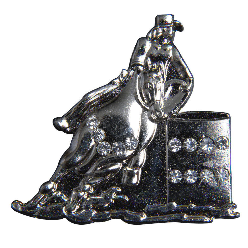 HILASON Screw Back Concho 1.5 In Barrel Racer Nickle Plated Saddle | Western Belt Slotted Conchos