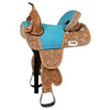 HILASON Western Trail Barrel Racing American Leather Treeless Saddle | Horse for Horses