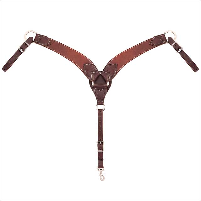 Weaver Working Cowboy Roper Horse Harness Leather Breast Collar Chestnut