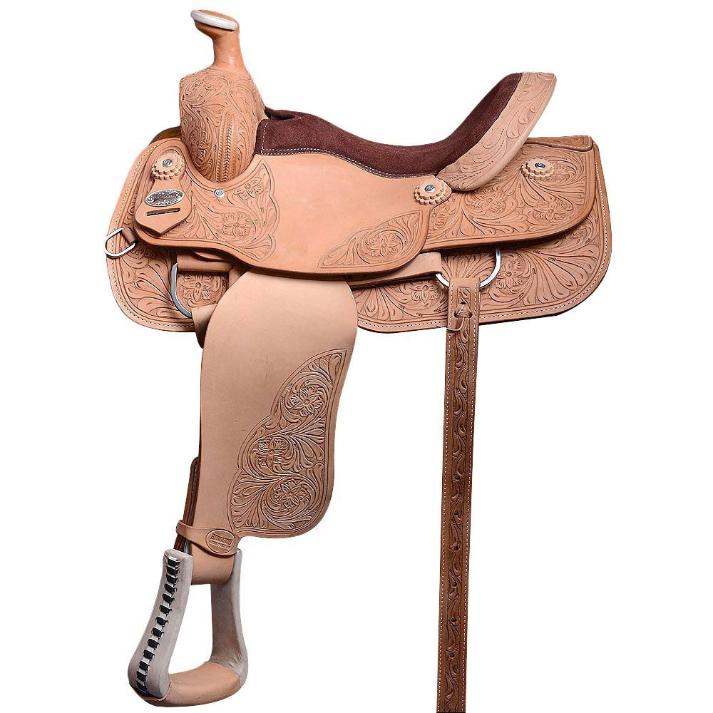 Western Horse Saddle American Leather Ranch Roping Cowboy Hilason
