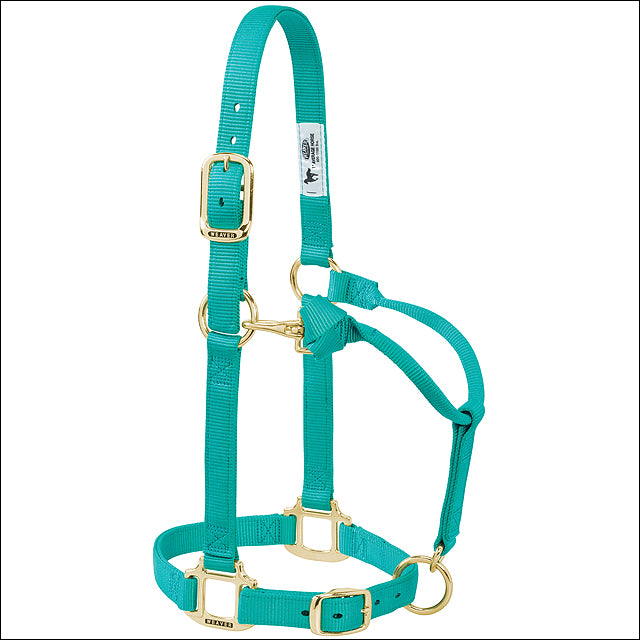 Weaver Original Adjustable Chin And Throat Snap Horse Halter Green