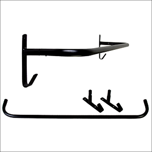 36" X 18Mm Hilason Western Tubular Metal Blanket Rail Wall Fix W/ Tack Hooks