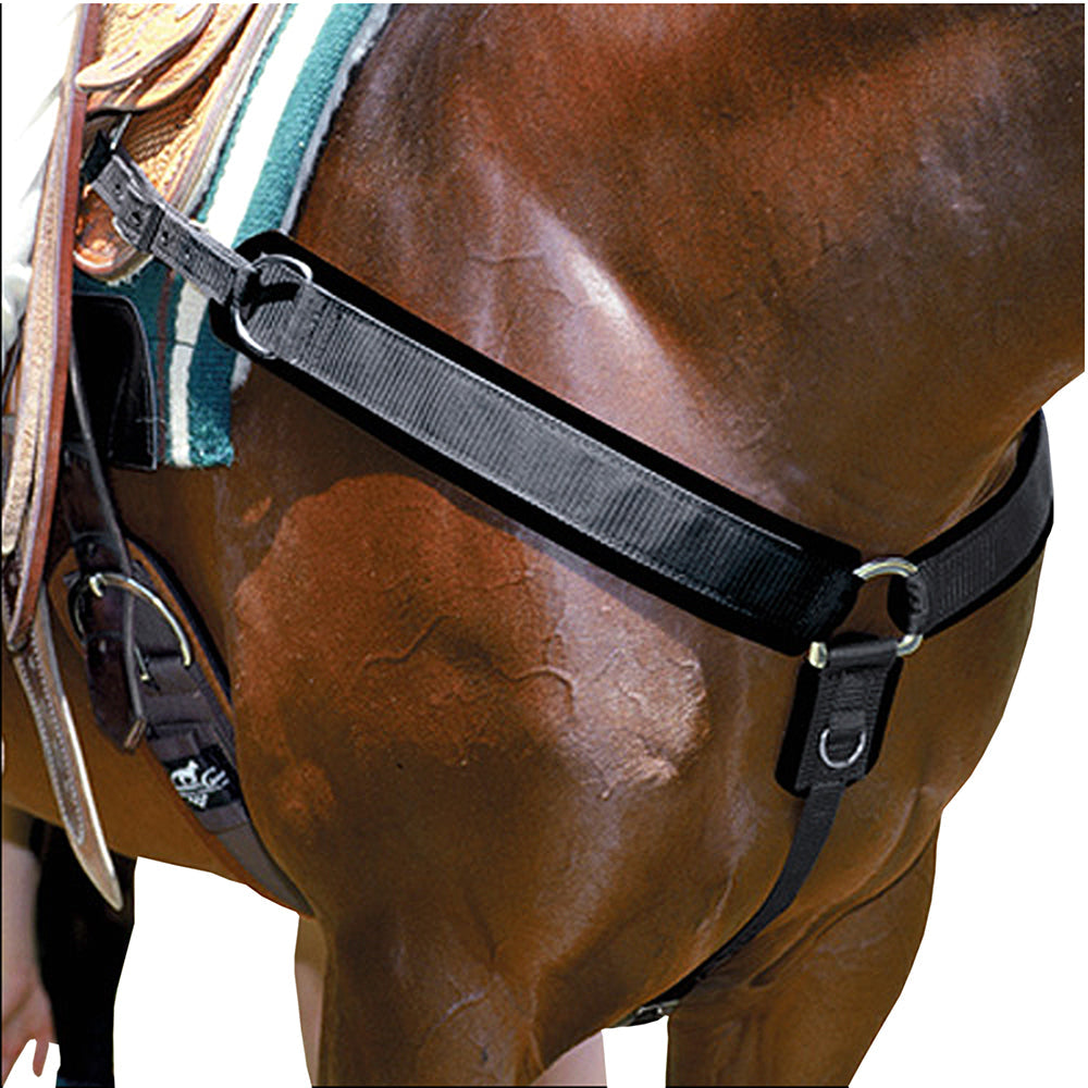 Professionals Choice Equine Neoprene Breast Collar (Universal Size, Black)