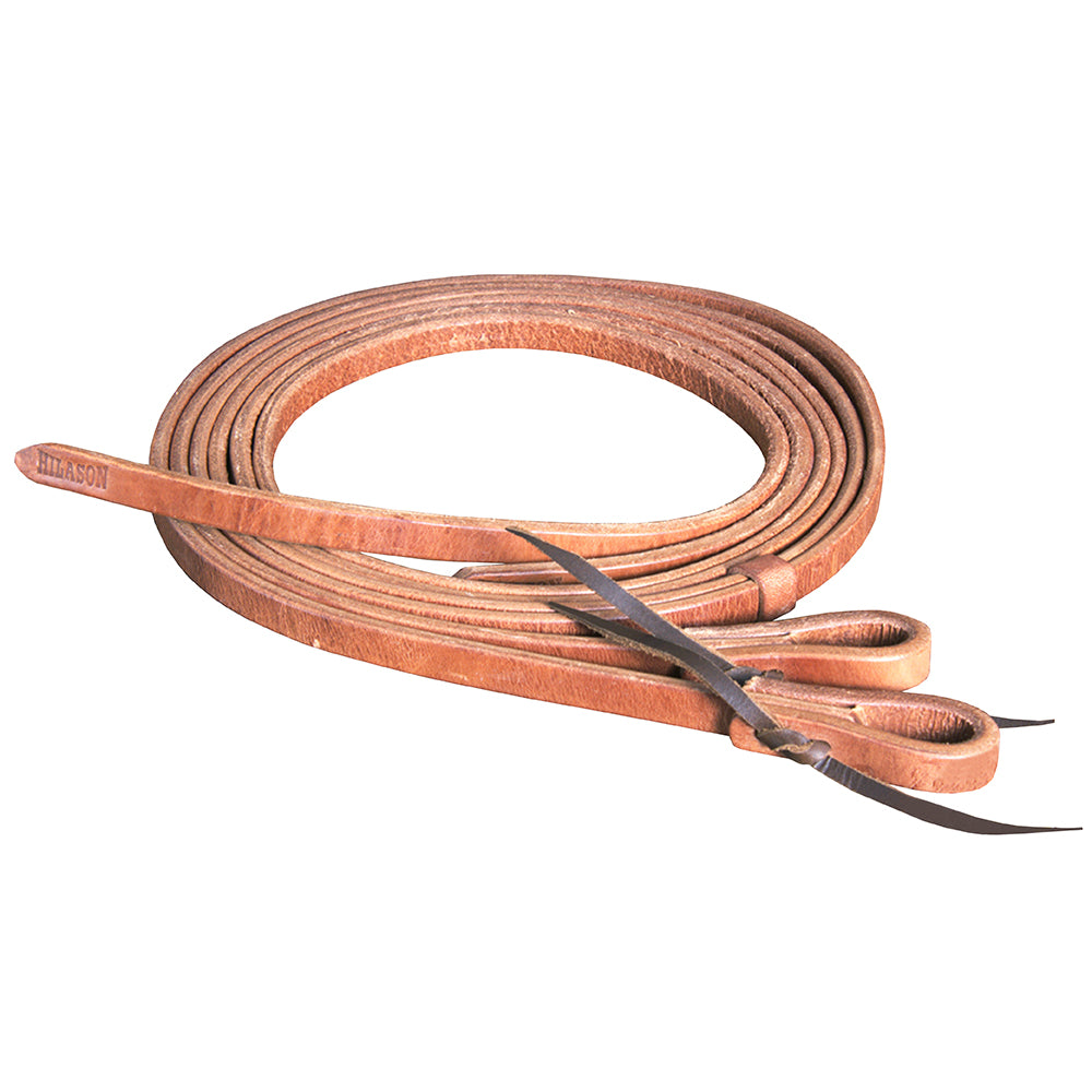 HILASON Western Horse Leather Split Reins - Hoak 1/2 X 8 Waterloop | Rein For
