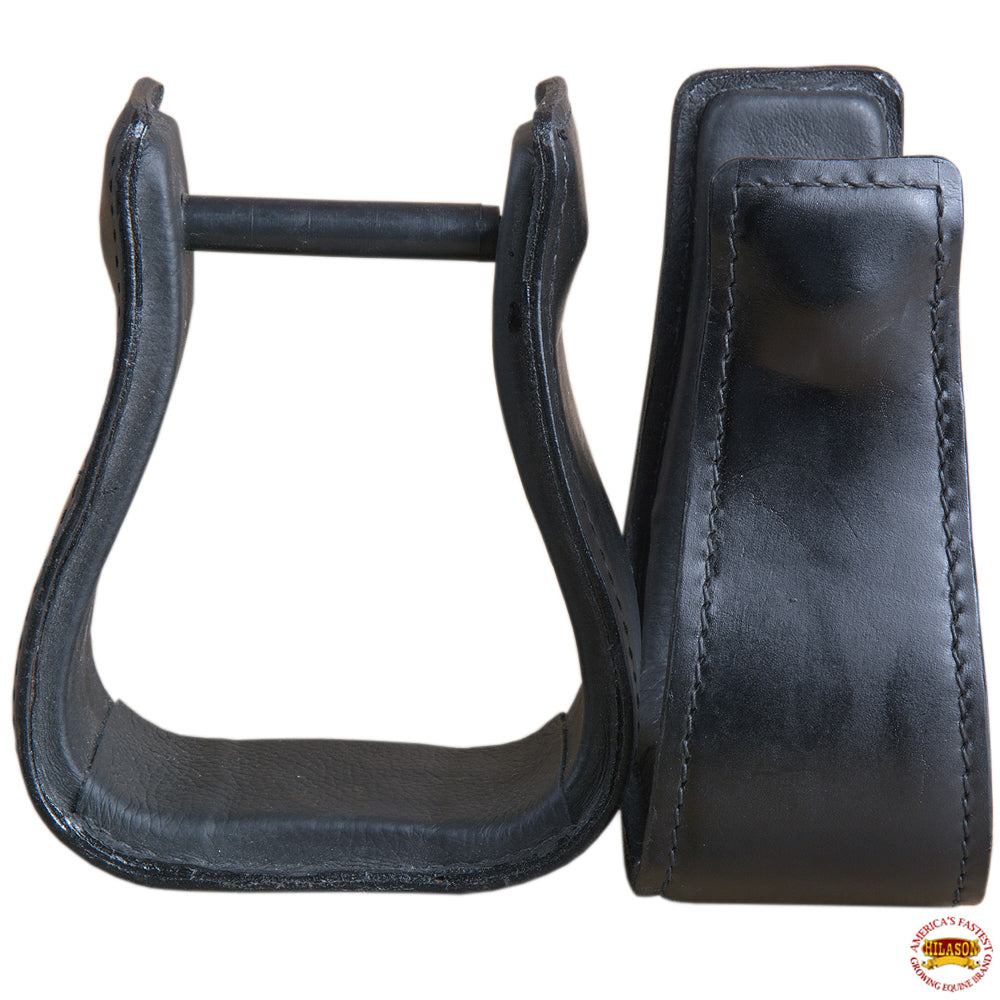 HILASON Horse Western Saddle Stirrup Leather Stirrups Pair | Riding Wooden Core Ergonomic