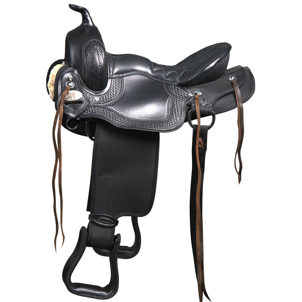 Hilason Western Gaited Trail Pleasure Endurance Horse American Leather Saddle