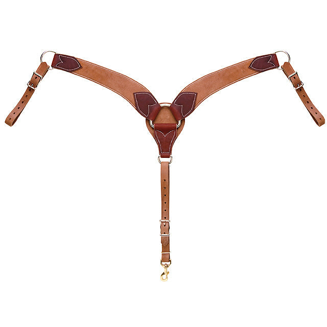 Weaver Durable Harness And Latigo Leather Roper Accent Breast Collar