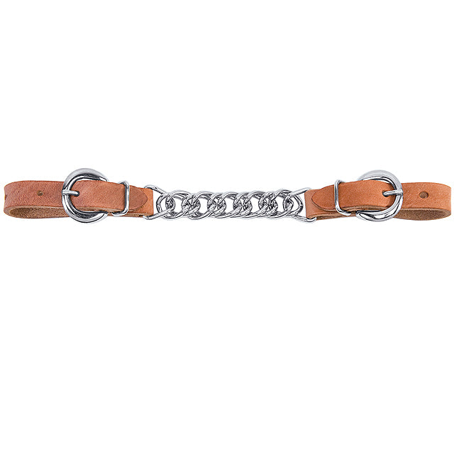 Weaver Harness Leather 4-1/2" Durable Single Flat Link Chain Curb Strap