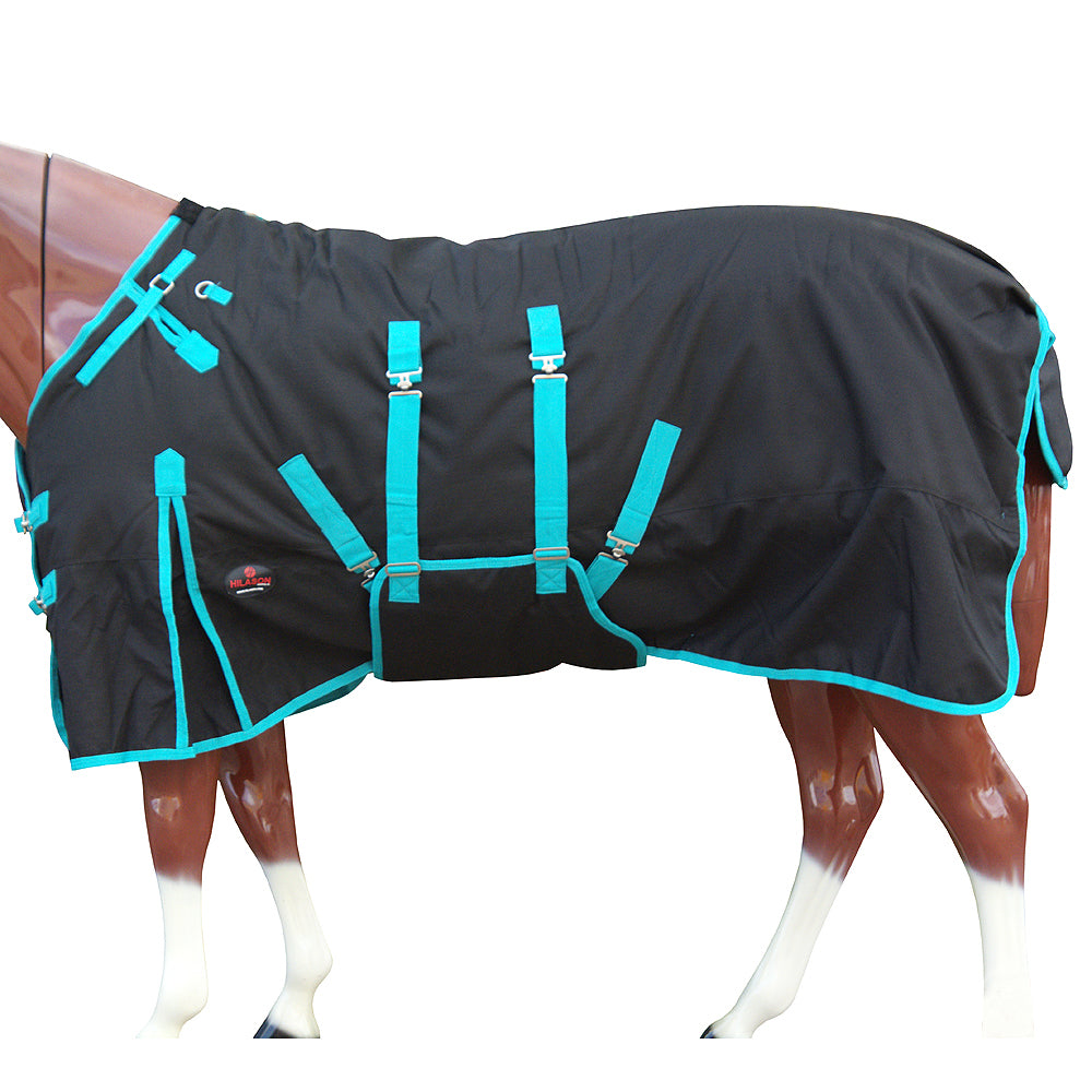 HILASON 1200D Winter Waterproof Poly Horse Blanket Belly Wrap| Horse Blanket | Horse Blankets for Winter Waterproof | Horse Turnout Blanket | Horse Turnout |400 GSM