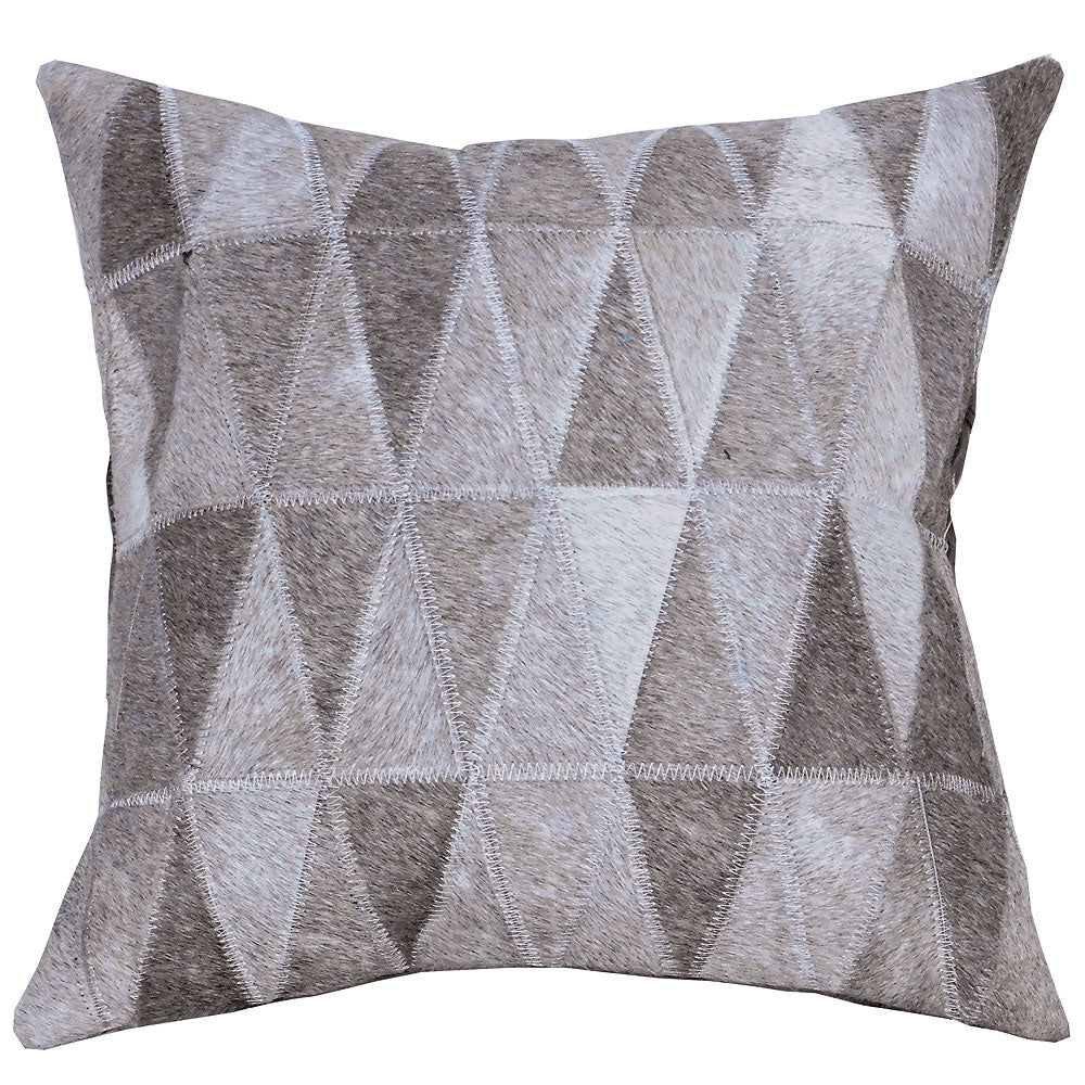 Hilason Cowhide Leather Hair-On Patchwork Cushion Pillow Cover