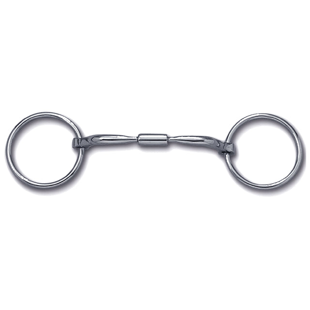 5" Toklat Myler Loose Ring Stainless Steel Comfort Snaffle Wide Barrel Mouth Bit