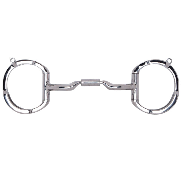 4 3/4" Toklat Myler Eggbutt W/ Stainless Steel Low Port Comfort Snaffle Mouth Bi