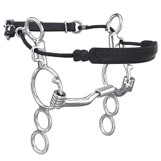 5" Toklat Myler 3 Ring Combination Mouth Bit 6" Shank Sweet Iron Low Port Mb 04