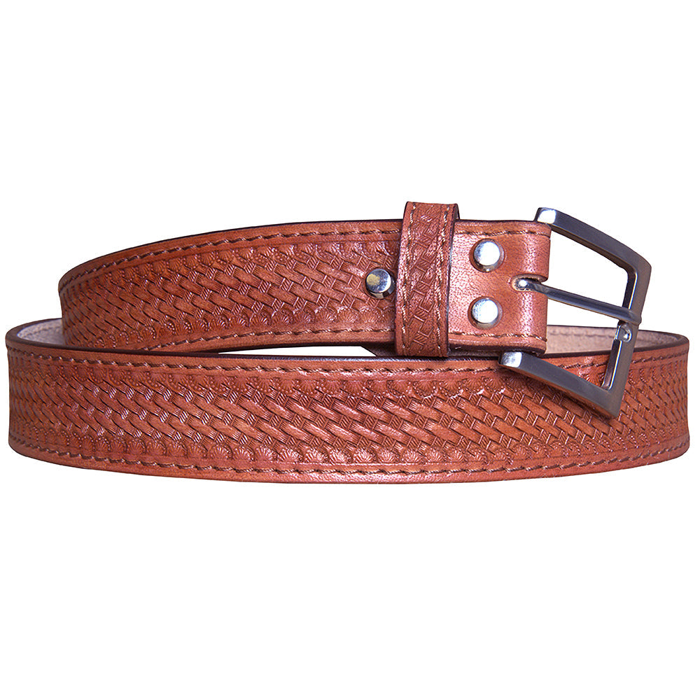 HILASON Western Genuine Leather Belt for Men Women Cowboy Cowgirl Handmade Unisex Full Grain Heavy Duty Tooled Belt for Jeans