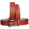 HILASON Western Genuine Leather Belt for Men Women Cowboy Cowgirl Handmade Unisex Full Grain Heavy Duty Floral Tooled
