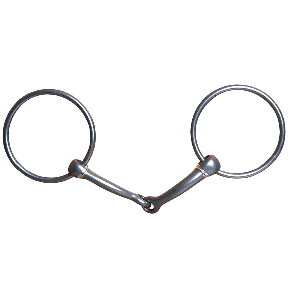 HILASON 5" Western Ring Snaffle Oil Horse Mouth Snaffle Bit W/ 3" Ring | Bit | Stainless Steel | Horse Bits | Western Bit | Horse Snaffle Bits | Horse Training and Racing Bit | Snaffle Bits for Horses